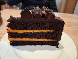 Vegan chocolate orange cake - June 2025 at Sound Bites in Arisaig