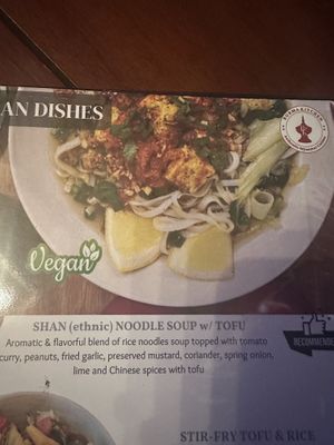 Menu description   at Burma Kitchen in Koh Samui