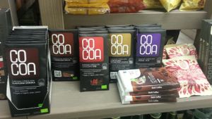 vegan chocolates at Organic Corner Food Store and Bistro in Warsaw