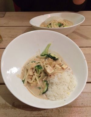 peanut cocos curry with tofu and vegetables at Street Kitchen - Viet Cuisine in Hannover