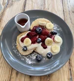 Vegan pancakes  at Lulamae's in Arundel