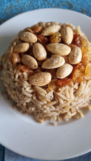 Brown rice with nuts at Tajoury Oriental Restaurant - مطعم تاچوري in Cairo