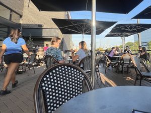 Spacious outdoor patio, was spacious inside too  at Alter Brewing + Kitchen in Oak Brook