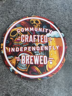 Fun coasters   at Alter Brewing + Kitchen in Oak Brook