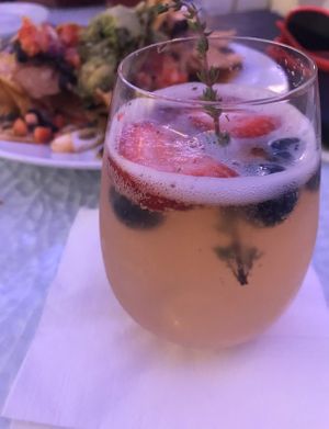Rosemary strawberry cocktail  at Pura Vida by Brandt in Cleveland