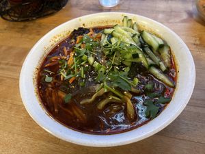 Suan La Fen - delicious, but extremely spicy!  at Bao Bao in Portland