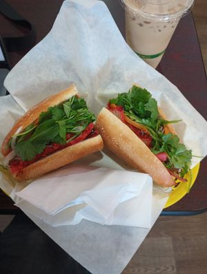 Would eat this everyday at Aina's Vegan Banh Mi  in San Jose