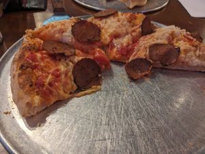 Vegan pizza - The Velma at Caliente Pizza & Drafthouse - Liberty Ave in Pittsburgh