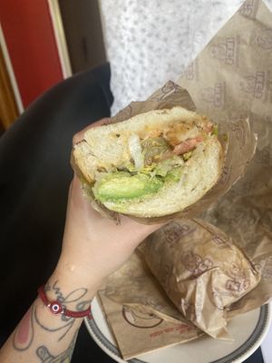  Vegan I CH-CH-CHOOSE YOU Sammy (Minus Sauce and Minus Cheese); Really Wish the Default was Vegan   at Ike's in San Leandro