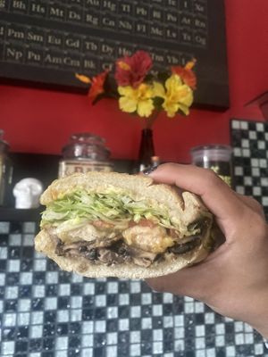 Vegan Sandwich Early Dinner - Recommend Very Filling 💕  at Ike's in San Leandro