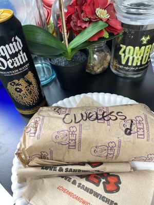 Clueless Sandwich - Lots of Veggies Lunch/Dinner Serving. Thankful for Vegan Options During These Gnarly Days of Organizing. 🥰🌱  at Ike's in San Leandro