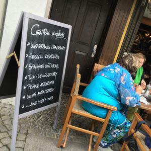 outside menu at Central in Ravensburg