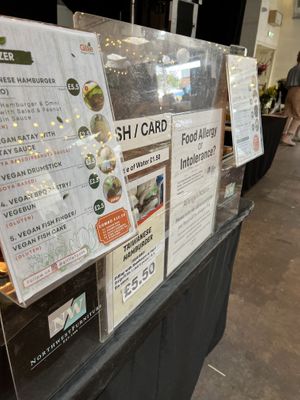 Menú - all vegan   at Gillie Foods in Manchester