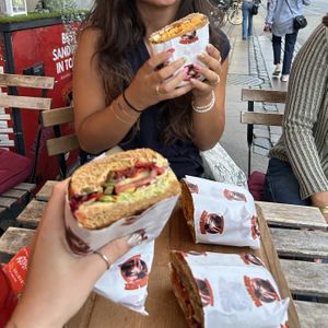 Falafel sandwitch   at Smagsløget in Copenhagen