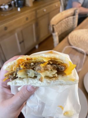 Vegan bao  at Pablo Eggsgobao in Edinburgh