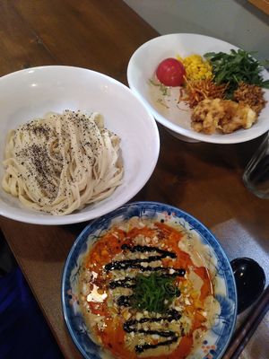 Tsuke men and mushroom ramen at Kitchen Impossible Amsterdam in Amsterdam