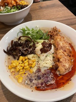 Spicy ramen soup   at Kitchen Impossible Amsterdam in Amsterdam