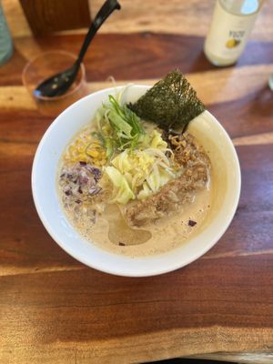 Miso ramen + kombu  at Kitchen Impossible Amsterdam in Amsterdam