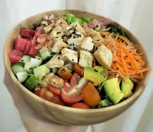 Vegan Poke at Lang's Salad in Ninh Binh