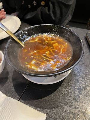 Vegan Hot n Sour Soup with mixed veggies   at Premium Hakka House in Milton