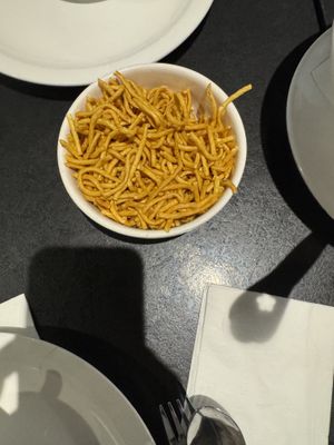 Noodles provided with Triple Schezuan   at Premium Hakka House in Milton