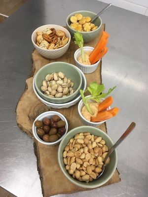 aperitivo at conviviovegetariano in Collevecchio