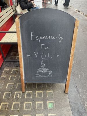 Cute A Board  at Scandinavian Kitchen in London