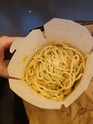 Tastes a lot nicer than it looks at YouWok Bruxelles - General Jacques in Brussels