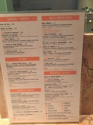 Lunch meals at Amélia Foz in Porto