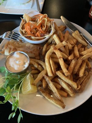 “Fish” and chips at Greens Organic Cafe and Market in Sarnia