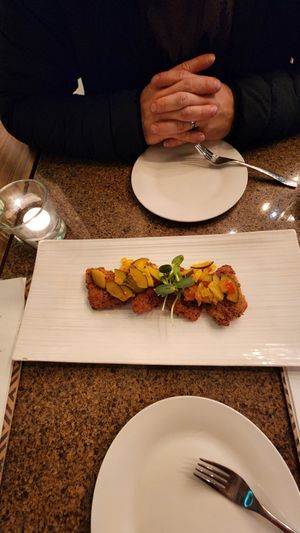 Seared Halloumi 🤤 at Greens Organic Cafe and Market in Sarnia