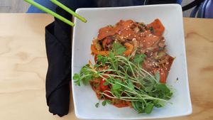 Pad Thai at Greens Organic Cafe and Market in Sarnia