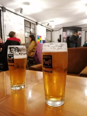 Primator beer (Czech) at Szabad Bisztró - Új Hely in Budapest