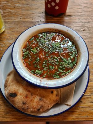 Kleine Gulaschsuppe (vegan) at Szabad Bisztró - Új Hely in Budapest