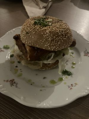 No Fish Burger  at Szabad Bisztró - Új Hely in Budapest