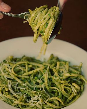 pasta at Amici's East Coast Pizzeria in Mountain View