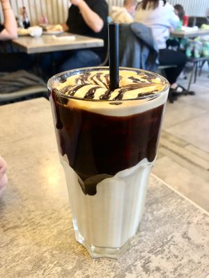 Biscoff milkshake   at Maggie Mays Stranmillis Cafe in Belfast