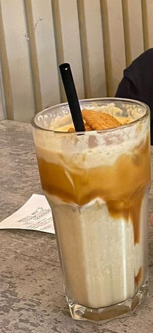 Vegan Biscoff Babe milkshakee   at Maggie Mays Stranmillis Cafe in Belfast