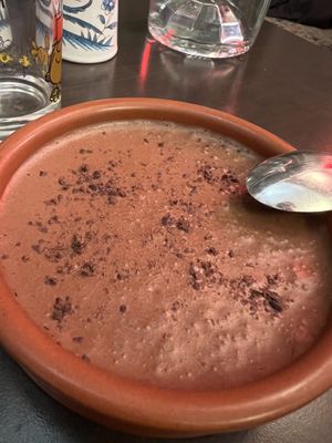 Chocolate Pudding, my favorite dessert here  at Le Poulpi Place in Grasse
