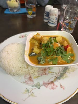 Special of the night, curry. Excellent dish    at Le Poulpi Place in Grasse