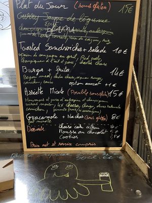 Example of the menu   at Le Poulpi Place in Grasse