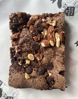 Vegan brownie   at Le Poulpi Place in Grasse