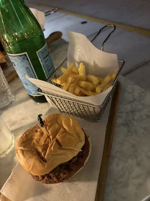 Impossible burger. Comes without cheese or mayo, which was appreciated   at Ocean Bistro at Cavalier in Miami Beach