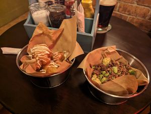 Cauliflower wings and edamame beans at The Shakespeare in Derby