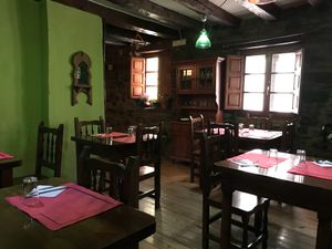 Inside of the restaurant at Casa del Arco in Jaca