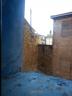 View from room window at Casa del Arco in Jaca