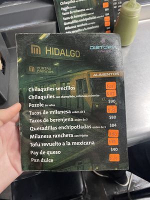 Compact menu which I like, made it easier to choose  at Distopía Coffee Zone in Mexico City
