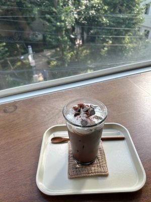 iced choco latte at Mokro Garden - 목로정원 in Seoul