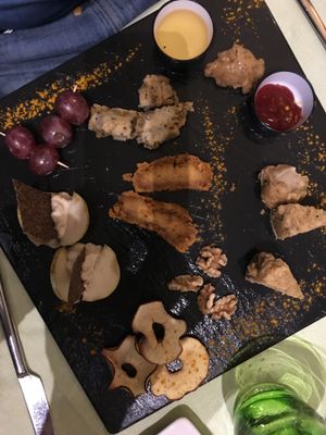 The cheese platter at Pan GhEA in Milan