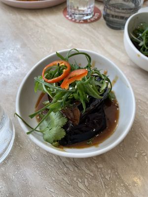 Miso eggplant againn  at Light Years in Newcastle
